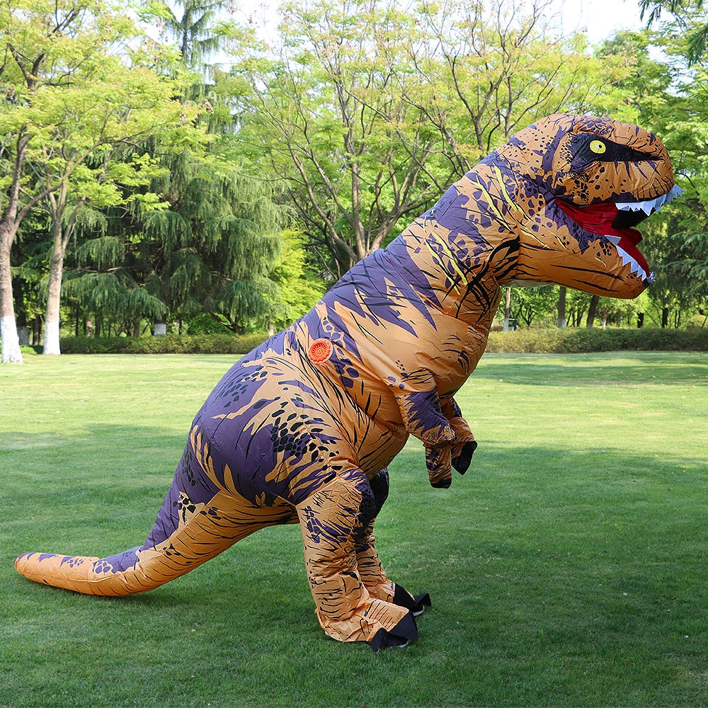 T-Rex Inflatable Dinosaur Costume – Tyrannosaurus Outfit for Kids & Adults, Halloween Party Cosplay