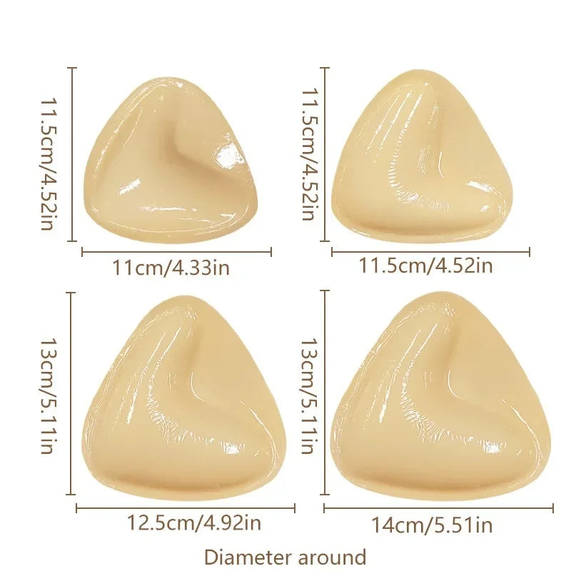 Self-Adhesive Push Up Bra Inserts – Reusable Double-Sided Sticky Breast Lift Pads