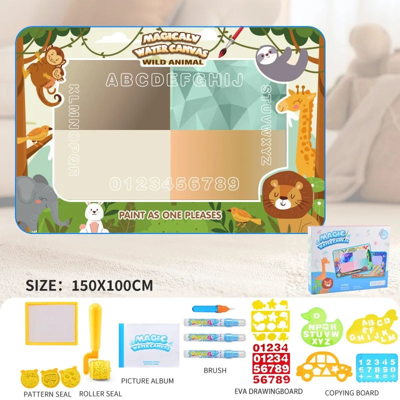 Magic Water Doodle Mat – Kids Painting & Drawing Toy, Educational Gift for Toddlers, Boys & Girls