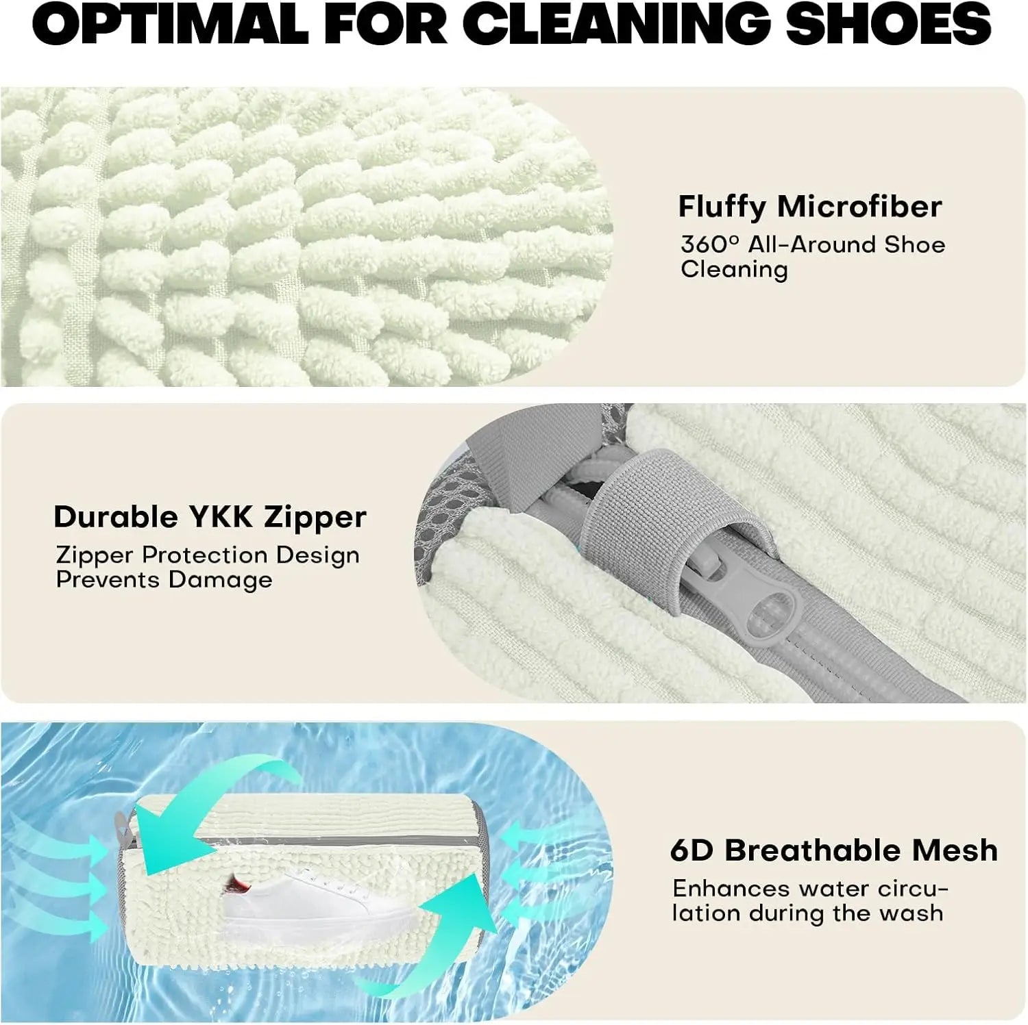 Shoe Washing Machine Bag – Reusable Mesh Laundry Bag for Sneakers, Tennis Shoes & All Sizes