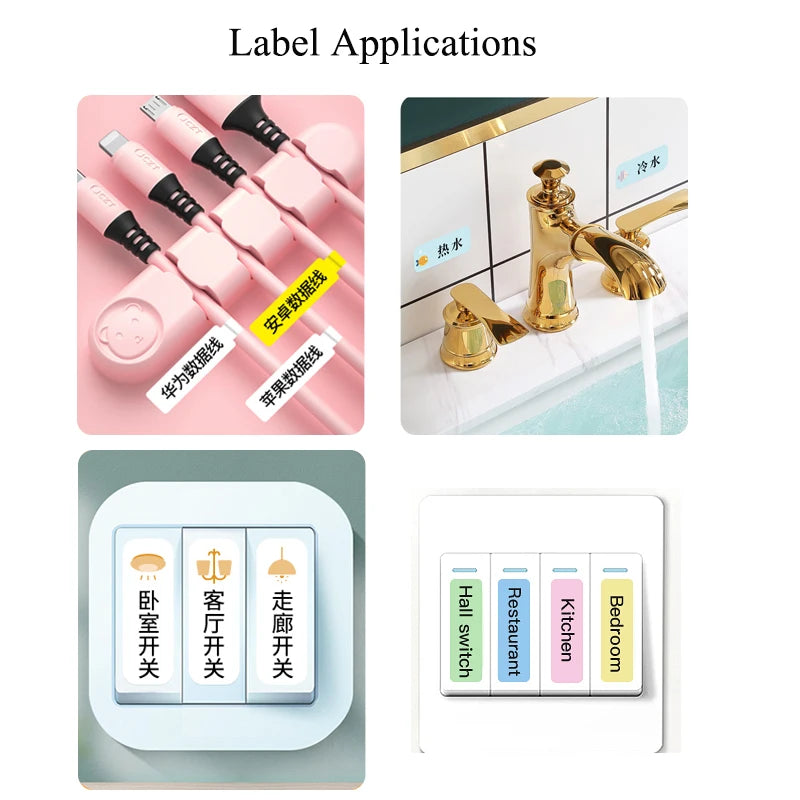 Label Printer Niimbot D11 Wireless Portable Pocket Tag Printer Bluetooth Thermal Sticker Maker Fast Printing Home Use Office