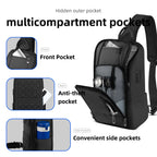 HK Anti-Theft Men’s Shoulder Bag – Waterproof Oxford Chest Crossbody Sling with USB & Multi Pockets
