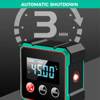 Magnetic Digital Angle Finder – Electronic Protractor with Laser, Inclinometer & Level, 0–90°