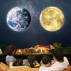 USB LED Projection Lamp – Moon & Earth Night Light for Laptop, Wall, Ceiling, Wedding & Room Decor