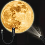 USB LED Projection Lamp – Moon & Earth Night Light for Laptop, Wall, Ceiling, Wedding & Room Decor