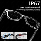 LIGE Smart Glasses – Bluetooth AI Camera Glasses with Music, Calls, Photo Capture & IP65 Waterproof